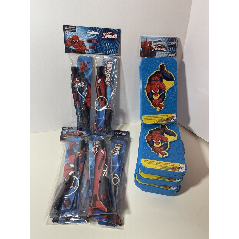 Spider-Man Birthday Party Supplies Favors Loot Spidey 5 Activity & Glider Sets